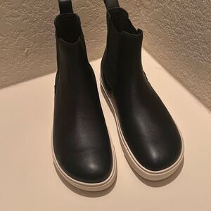 Birkenstock Women's 10 Bend Chelsea Boots Black Leather Slip On Casual Comfort
